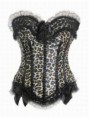 Corselet Importado Detalhe Tecido  Onça